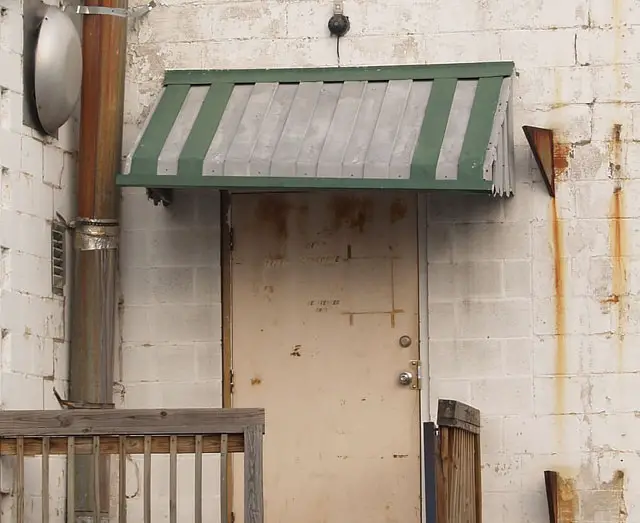 How To Paint A Rusted Metal Awning