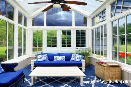 user submitted sunroom from kit with thrift store furniture