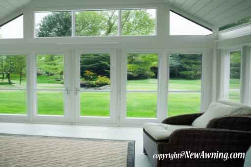 accordian doors on sun room