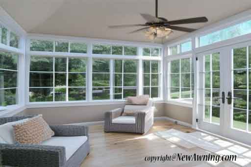 sunroom with wal to wall windows