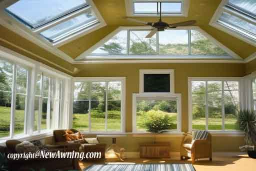 solarium with large picture window