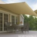 awning retractable over outdoor deck