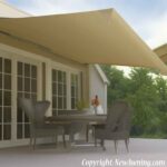 awning retractable over outdoor deck