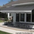 basic DIY retractable awning from kit