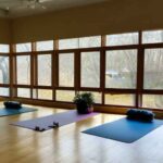 yoga studio in a sunroom